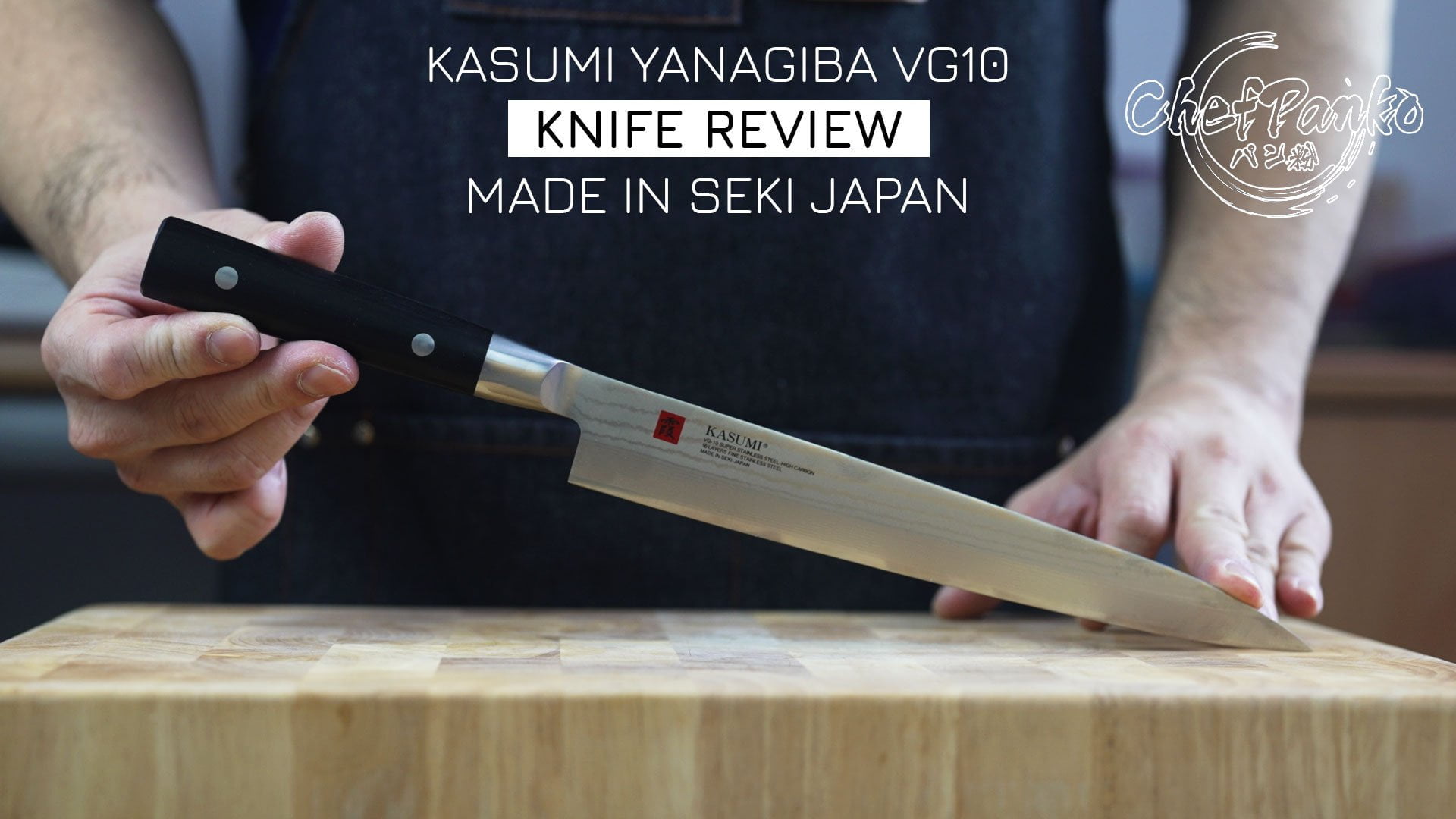 Kasumi Yanagiba VG10 Review 24cm - Kasumi Knife Made in Seki Japan