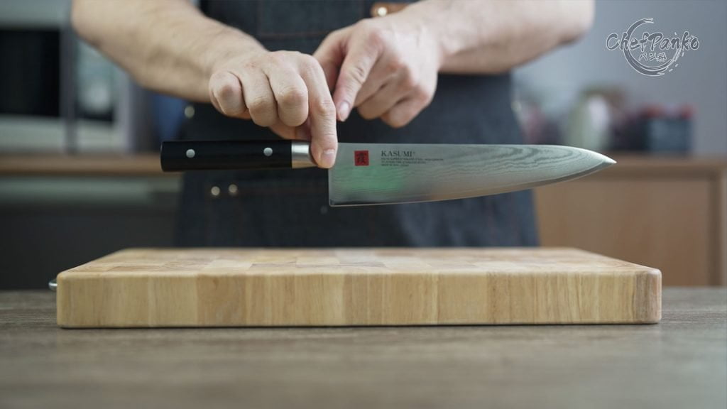 Kasumi Chef Knife Point of Balance