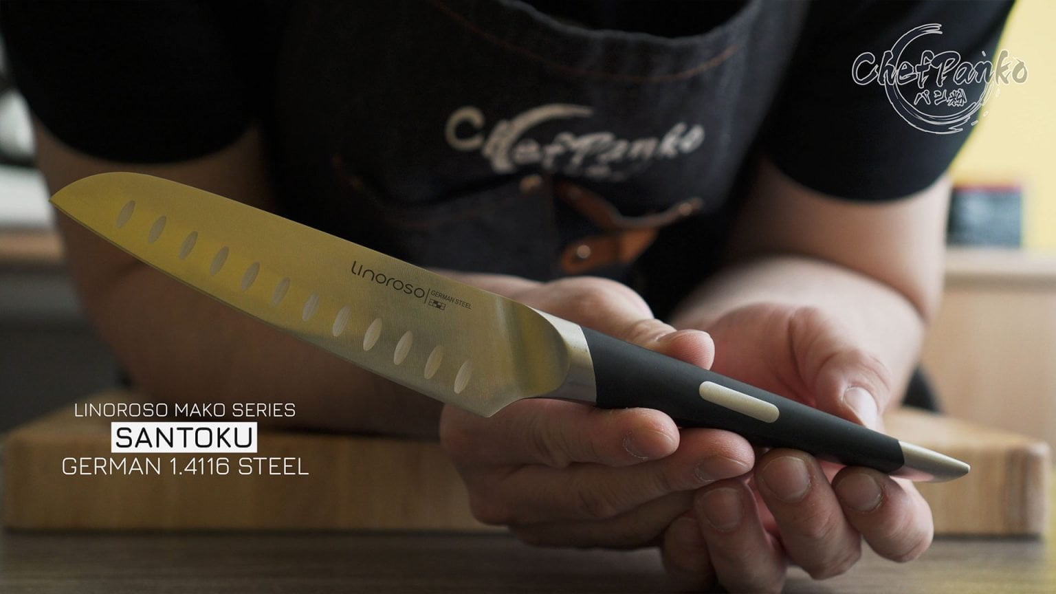 Linoroso Santoku Knife Review Mako Series ChefPanko