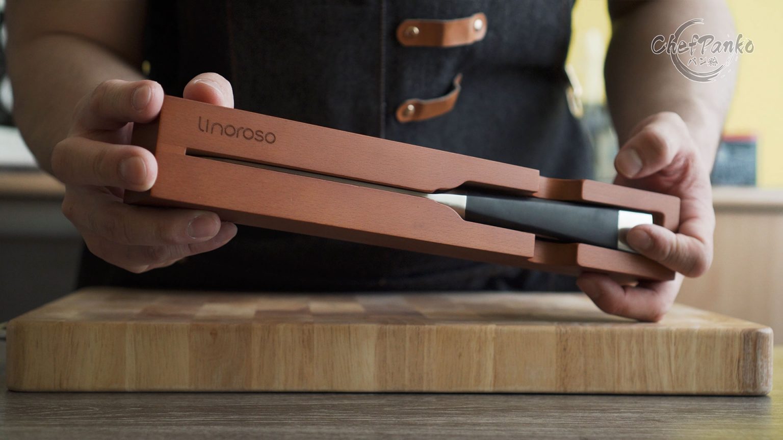 Linoroso Santoku Knife Review Mako Series ChefPanko