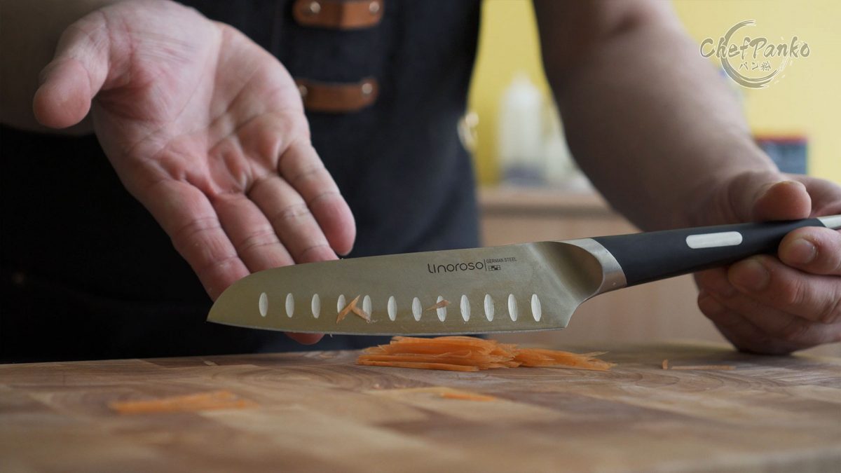 Linoroso Santoku Knife Review Mako Series ChefPanko