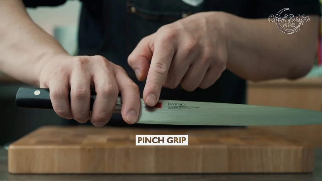 How to hold your Chef's Knife Knife Gripping Styles ChefPanko