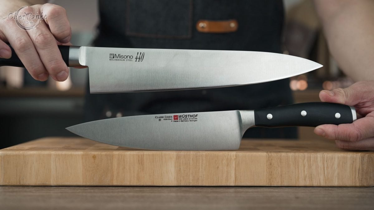Misono 440 and Misono Handmade Gyuto Review ChefPanko