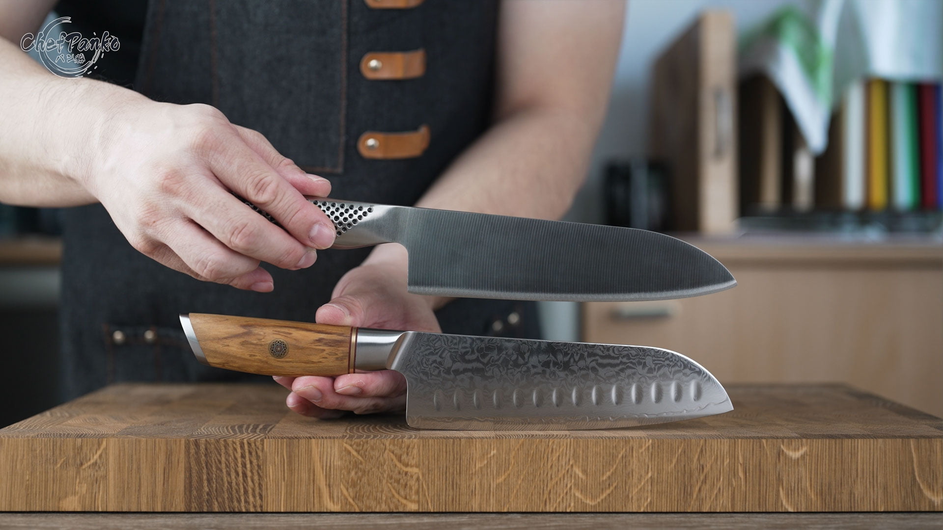Xinzuo Lan Series Santoku Knife Review ChefPanko