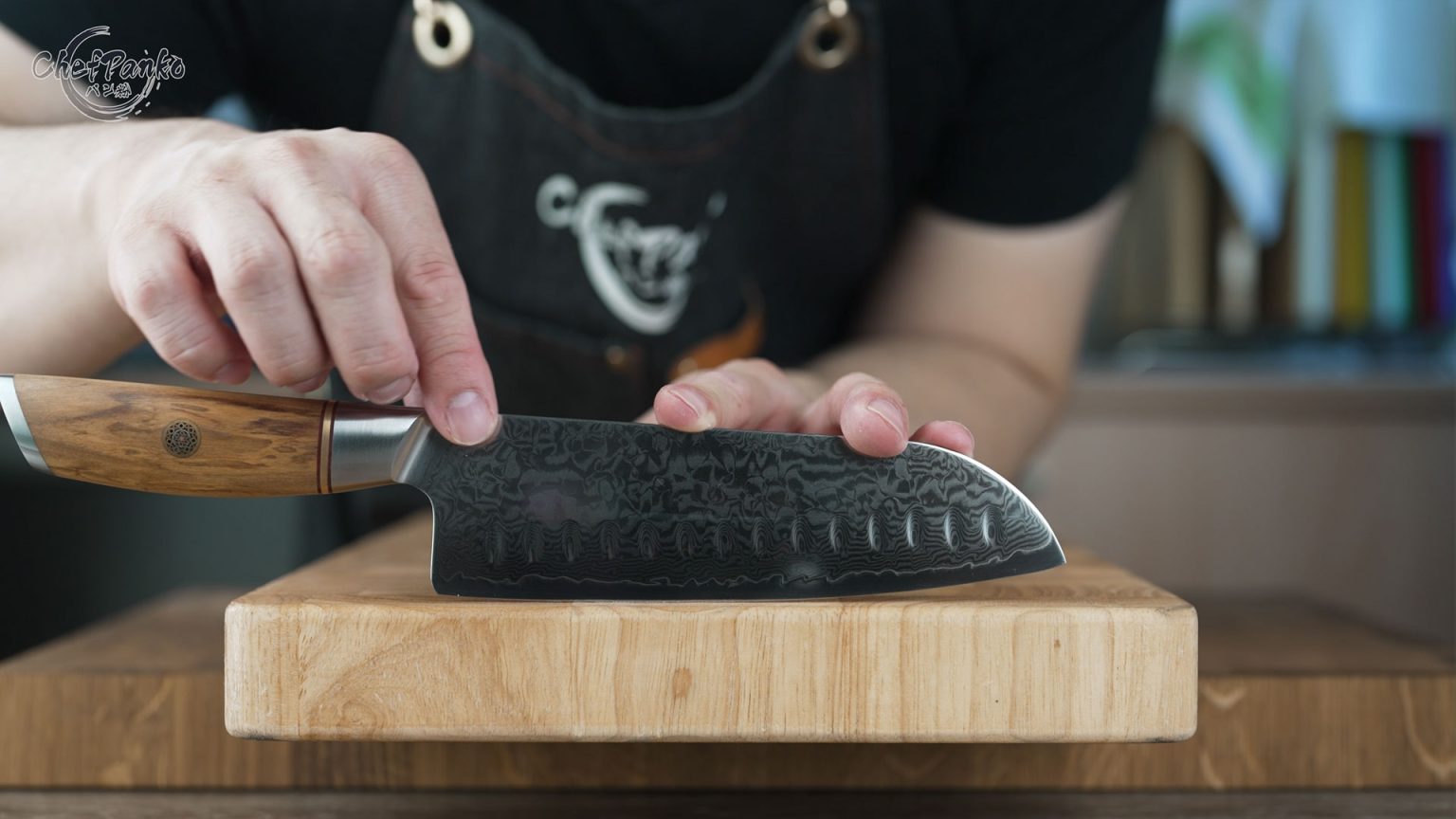 Xinzuo Lan Series Santoku Knife Review ChefPanko